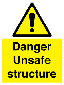 danger unsafe structure